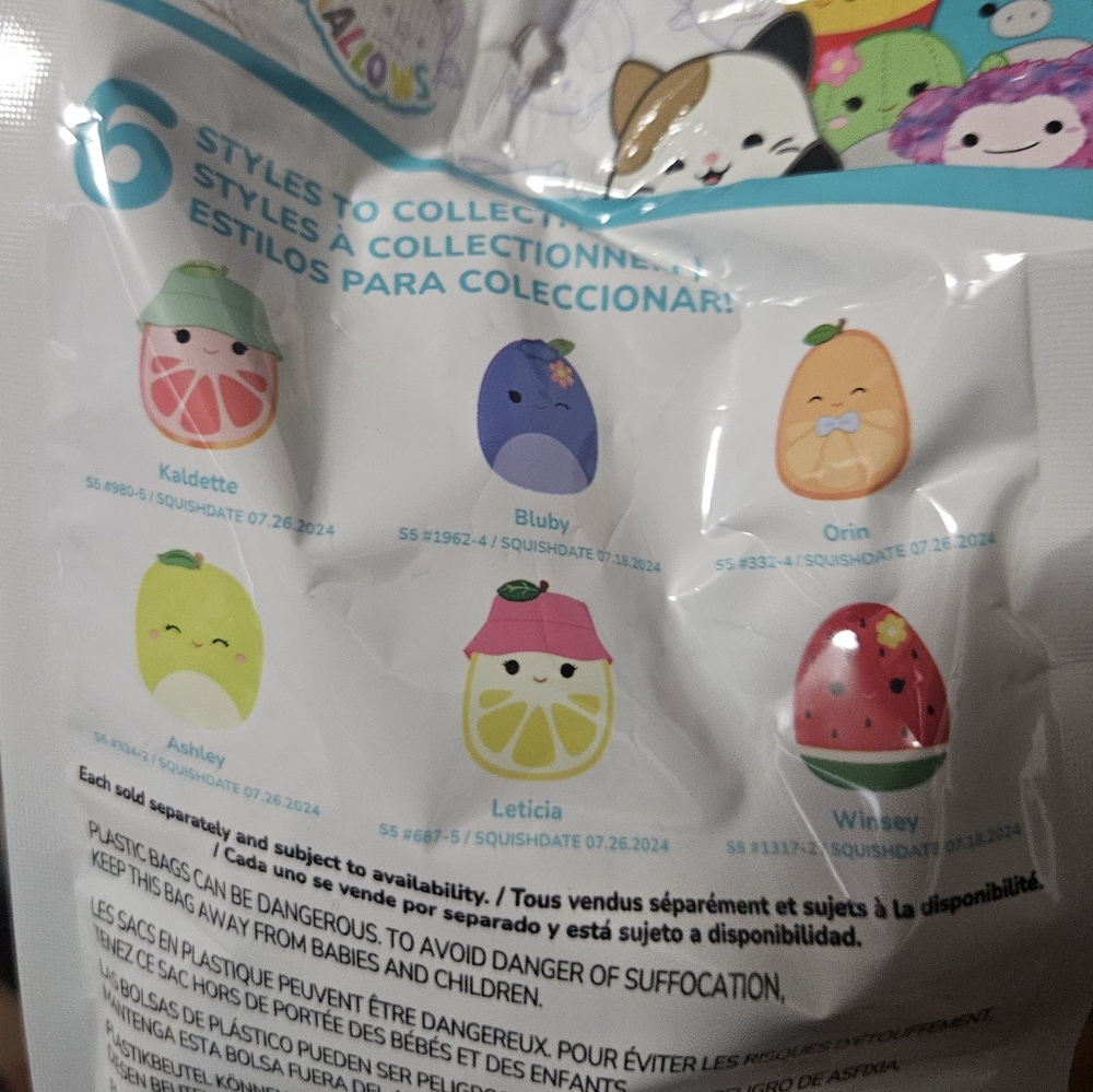 NIB Squishmallows Scented Mystery Squad 5" Fruit Plush - Picture 6 of 6